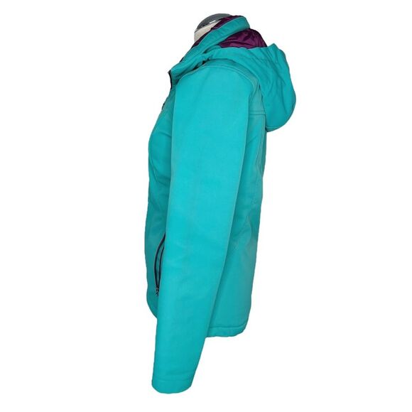 The North Face Apex Elevation Jacket XS * Green Purple Removable Hood Coat TNF - Picture 6 of 13